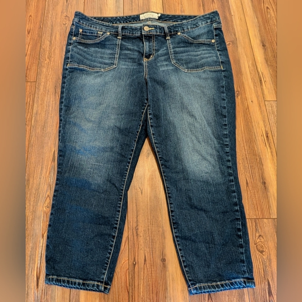 Torrid Mid-Rise Cropped Jeans